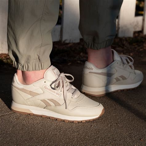 reebok beige shoes.